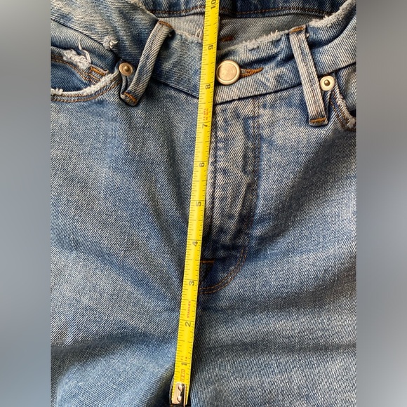 GOOD AMERICAN Good Vintage High-rise Straight
Stretch-Denim Fray jeans - Picture 15 of 16